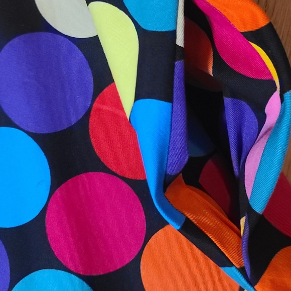 New Women's Retro Polka Dot Vintage Swing Dress With Belt & Pockets, Size L - Picture 6 of 8